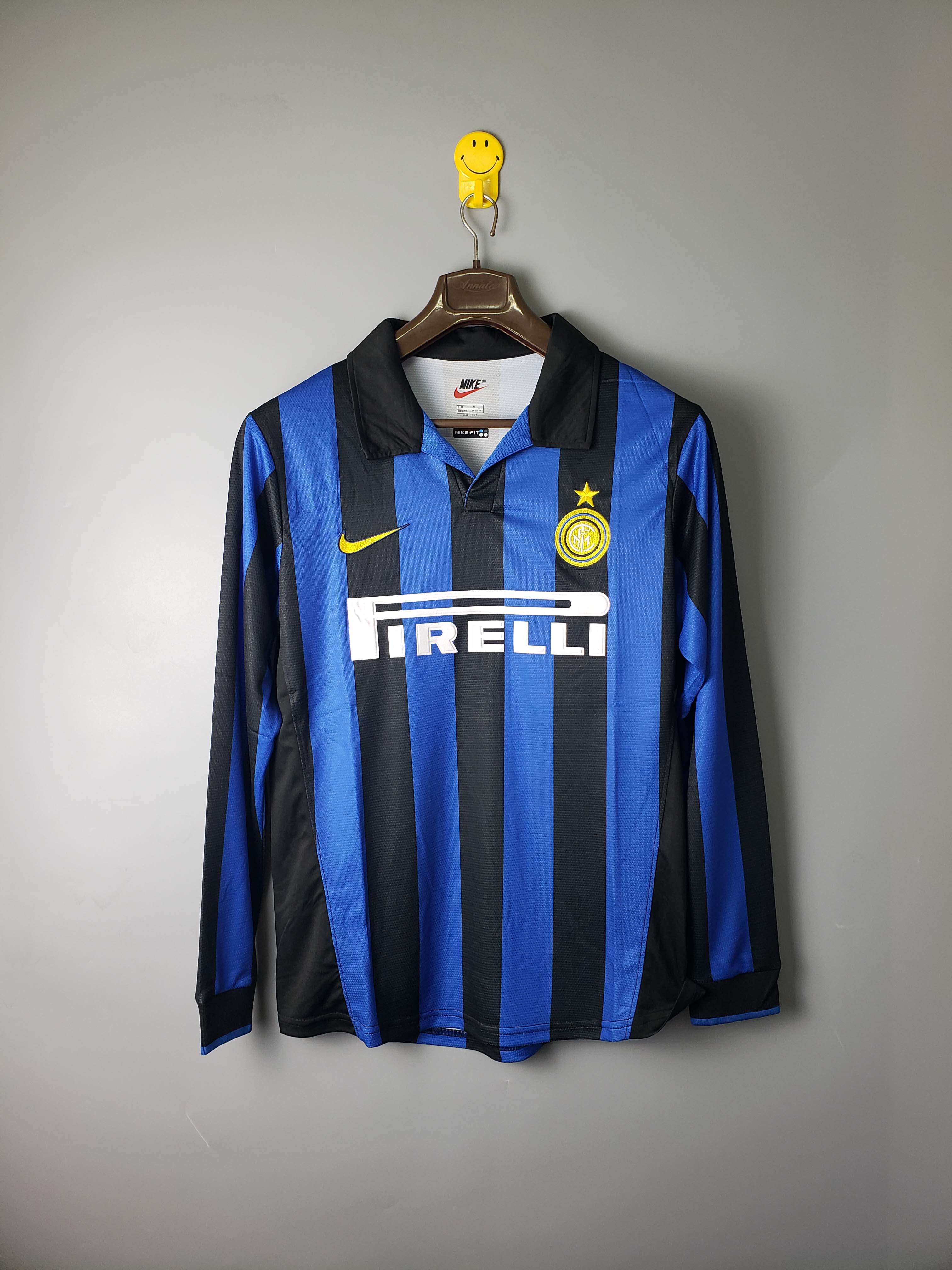 1998/1999 Retro Long Sleeve Internazionale Milan Home Football Jersey 1:1 Thai Quality:football jersey mysite: unitedjerseyfootball 邓江浪:football