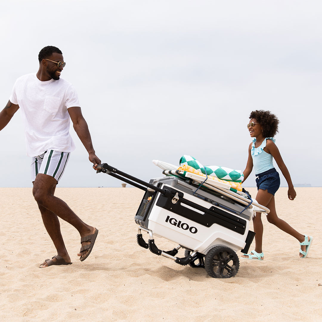 Trailmate cooler on beach