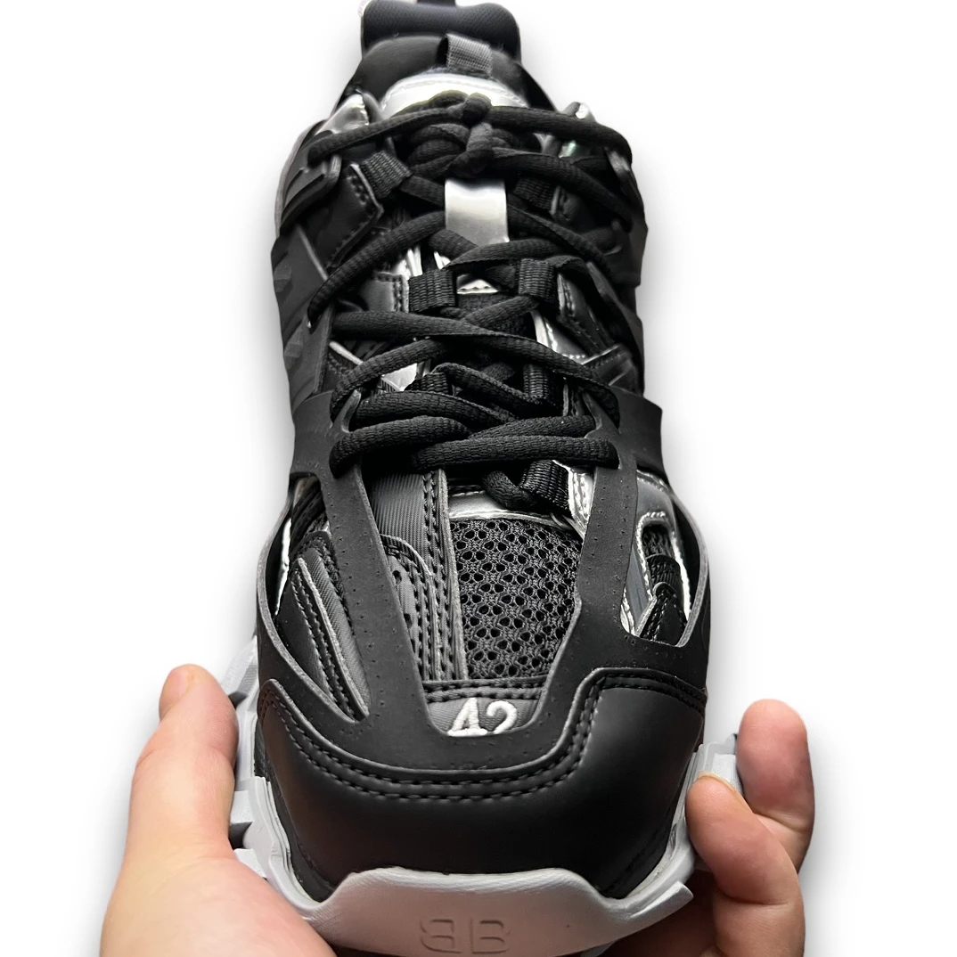 Balenciaga Track Sneaker In Silver Black、mysite、Cacoeks
