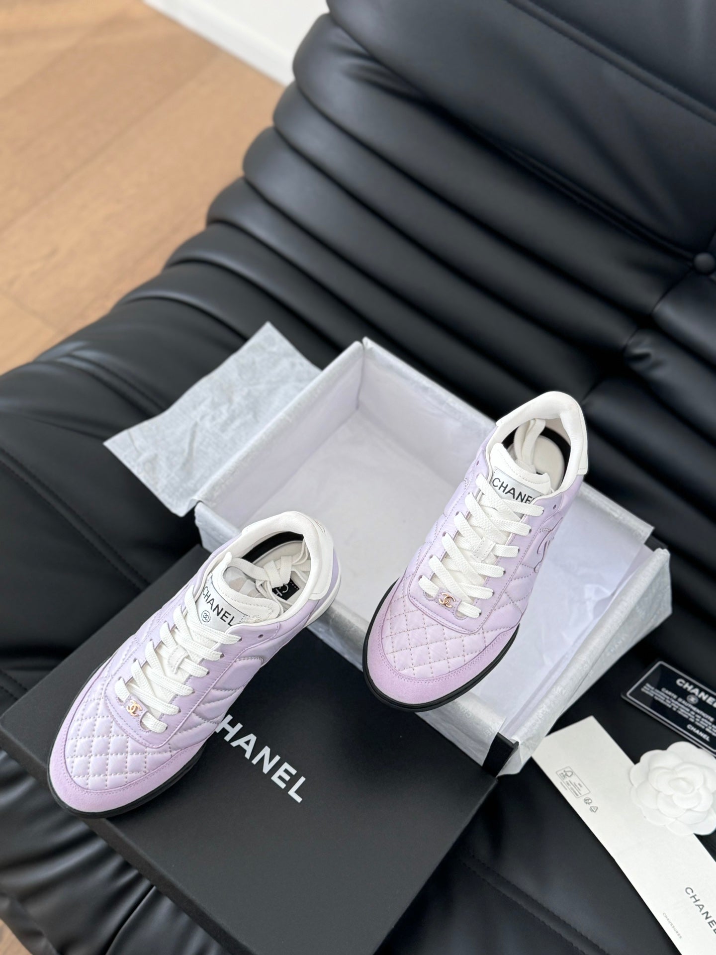 CC SNEAKER IN PALE PURPLE MIX WHITE EMBROIDERED LAMBSKIN、mysite、Cacoeks