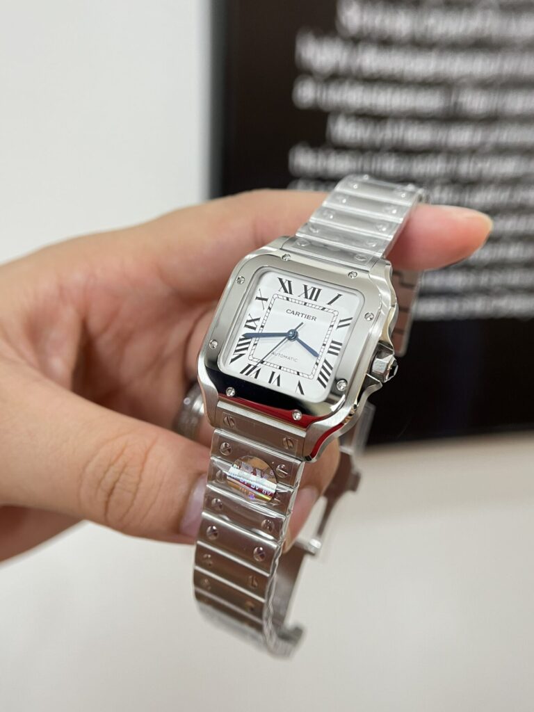 Đồng Hồ Cartier Santos WSSA0029 Replica 11 Nữ BCF 35mm (4)