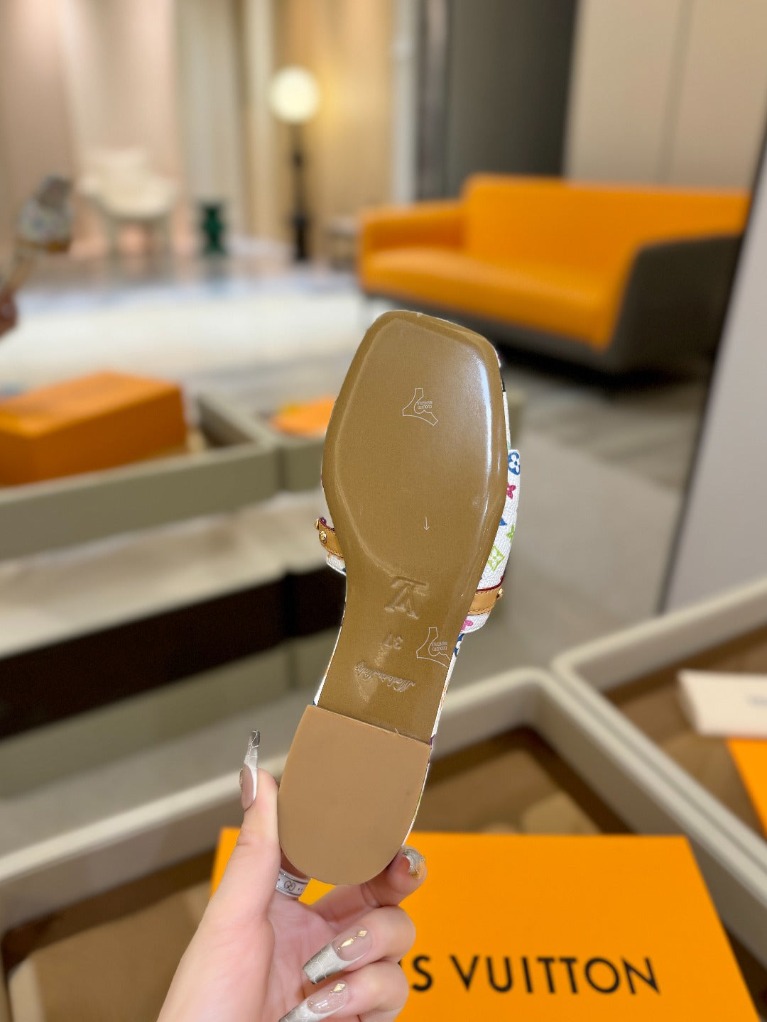 LV X TM 6AM FLAT MULE IN WHITE MONOGRAM CALFSKIN、mysite、Cacoeks