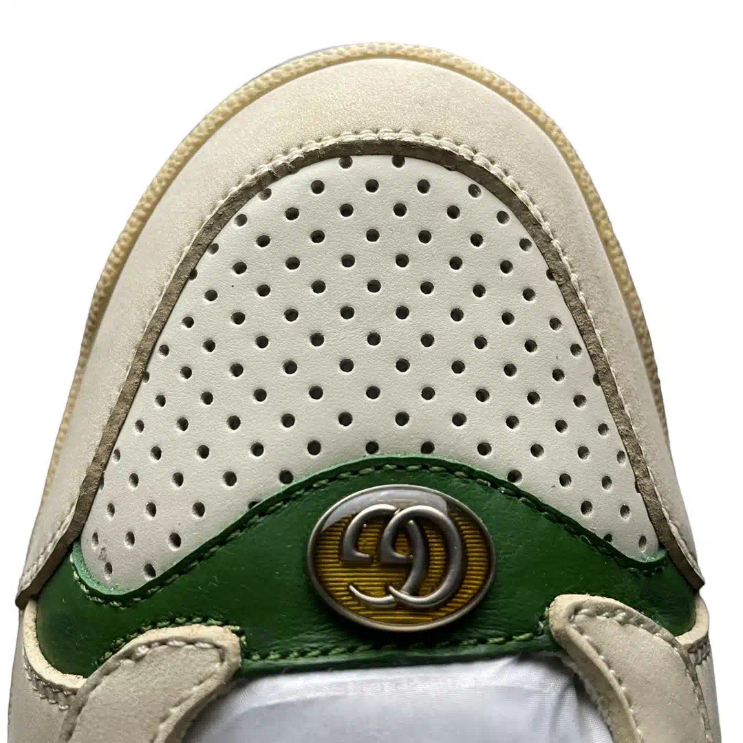 Gucci Screener Distressed Sneaker Green Beige、mysite、Cacoeks
