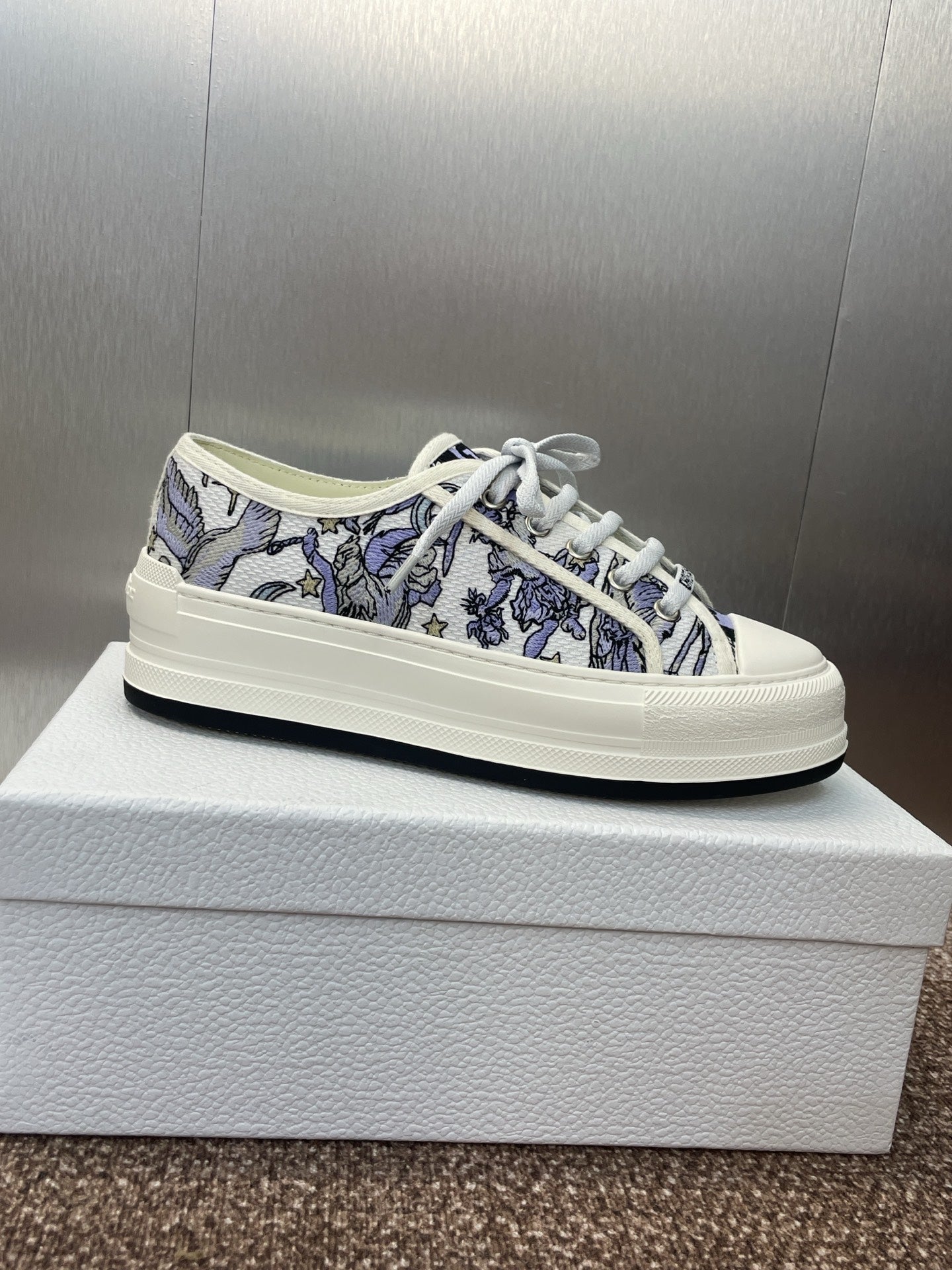 DIOR 25S WALK'N' SNEAKER IN BLUE TOILE DE JOUY EMBROIDERED COTTON、mysite、Cacoeks