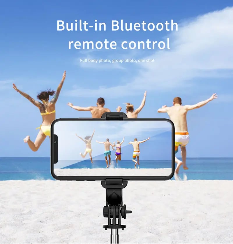 Selfie Stick Tripod With Wireless Remote Control All In One Expandable Portable IPhone Tripod Selfie Stick Compatible With IPhone 13 12 11 Pro Xs Max Xr X 8Plus 7 Galaxy Note10 S20 S10 OnePlus 9 9 PRO Etc