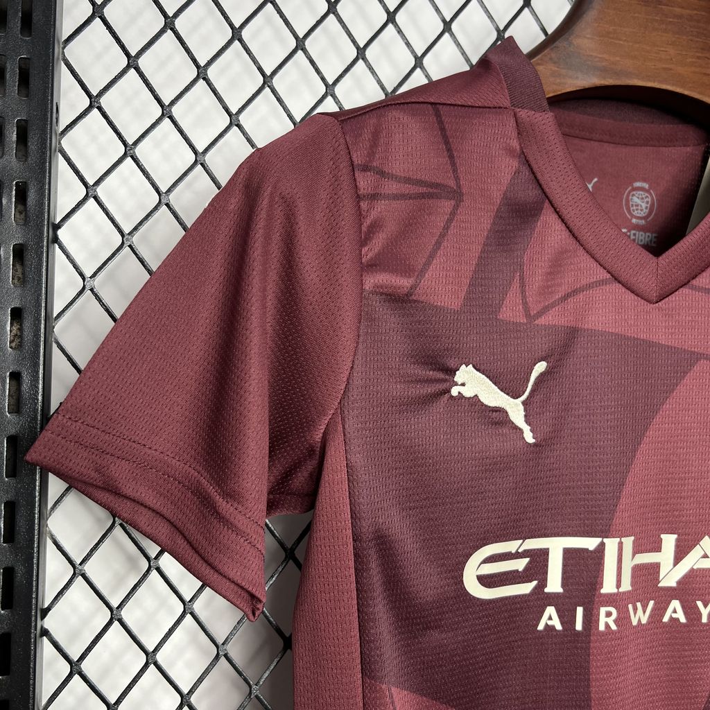 ManixJersey.com | Manchester City 24-25 Third Kids Kit -Customize Name, Number and Patch | Worldwide Shipping