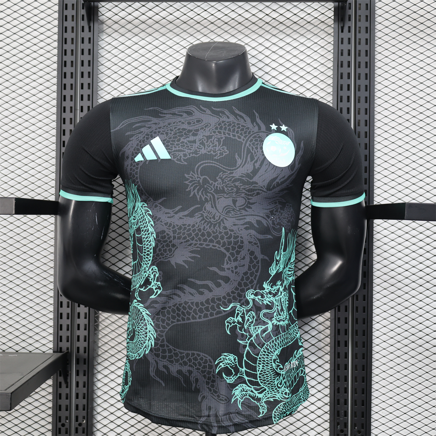 UltraTrikot-Algeria 25-26 Green Dragon Pattern Black Jersey - Player Version