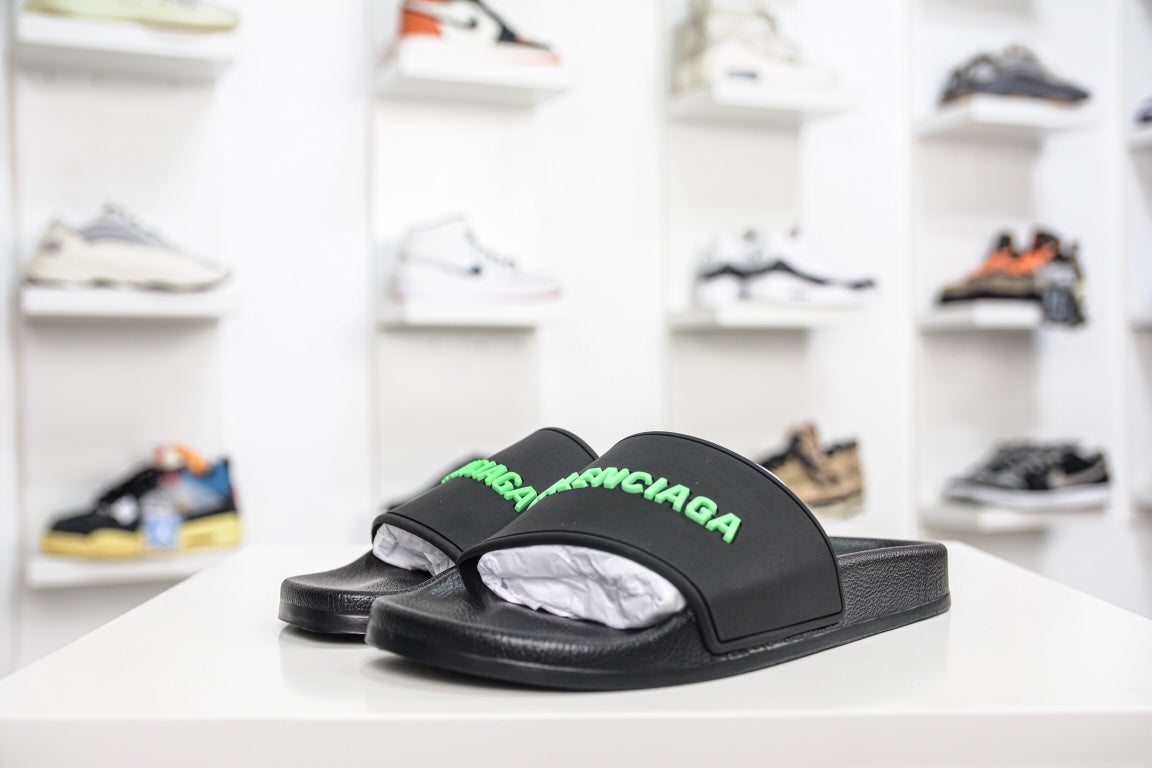 Balenciaga Sandal in Black Green、mysite、Cacoeks