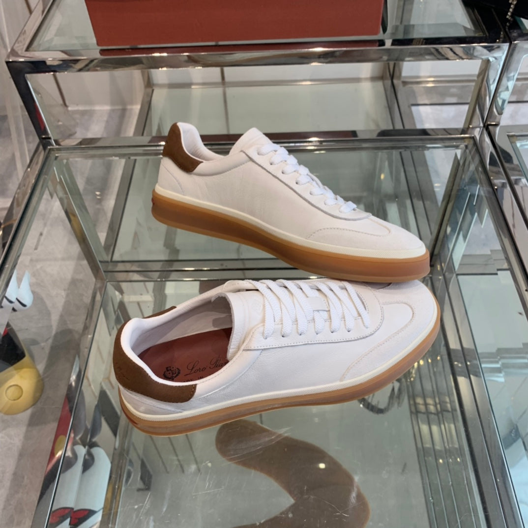 LP TENNIS WALK SNEAKERS WHITE CALFSKIN、mysite、Cacoeks