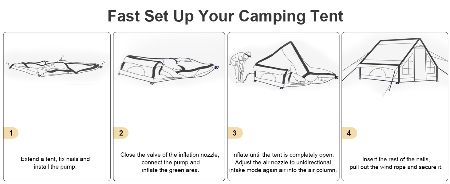 inflatable camping tent