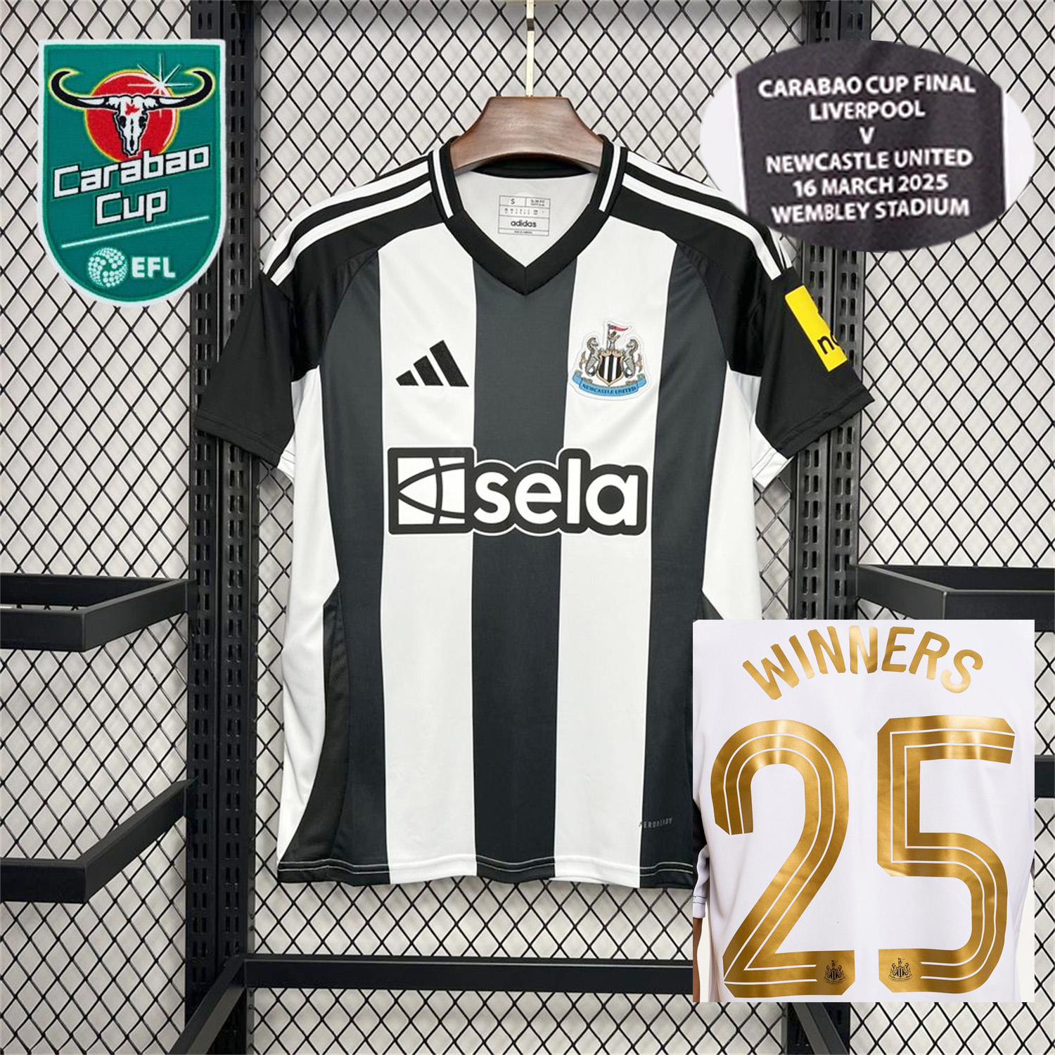 UltraTrikot-Newcastle United 2025 CARABAO CUP FINAL Home Jersey - Fans Version