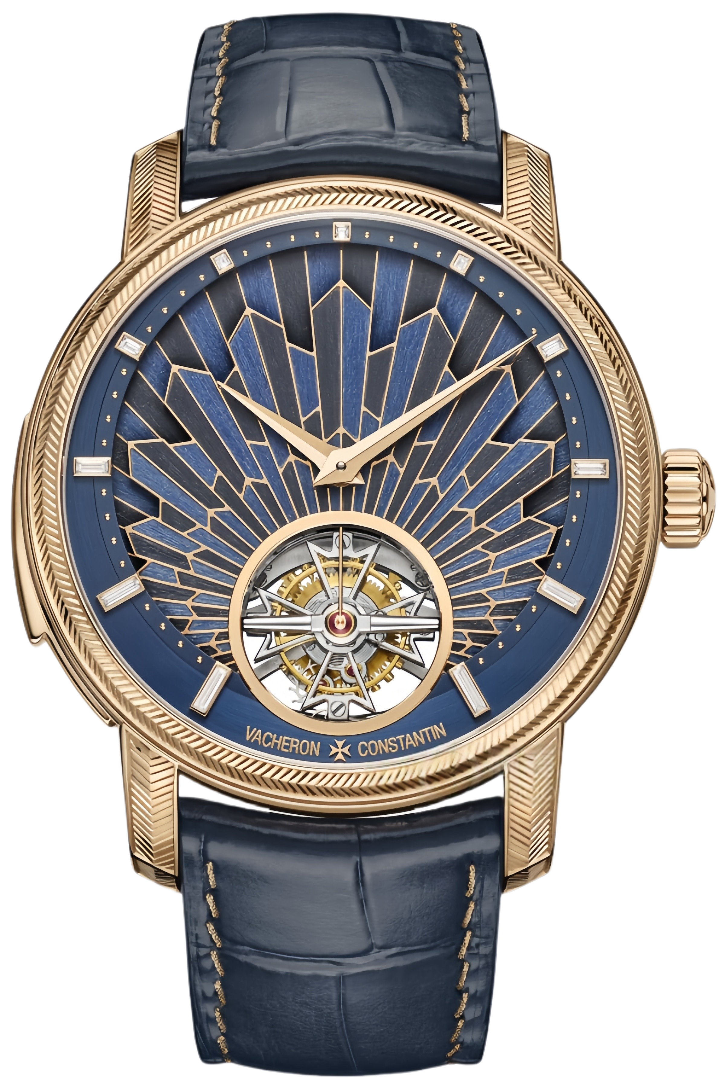 Vacheron Constantin Les Cabinotiers Ref. 6520C/000R-085C Super Clone Watch – Rose Gold Case Blue Guilloché Dial Swiss Replica