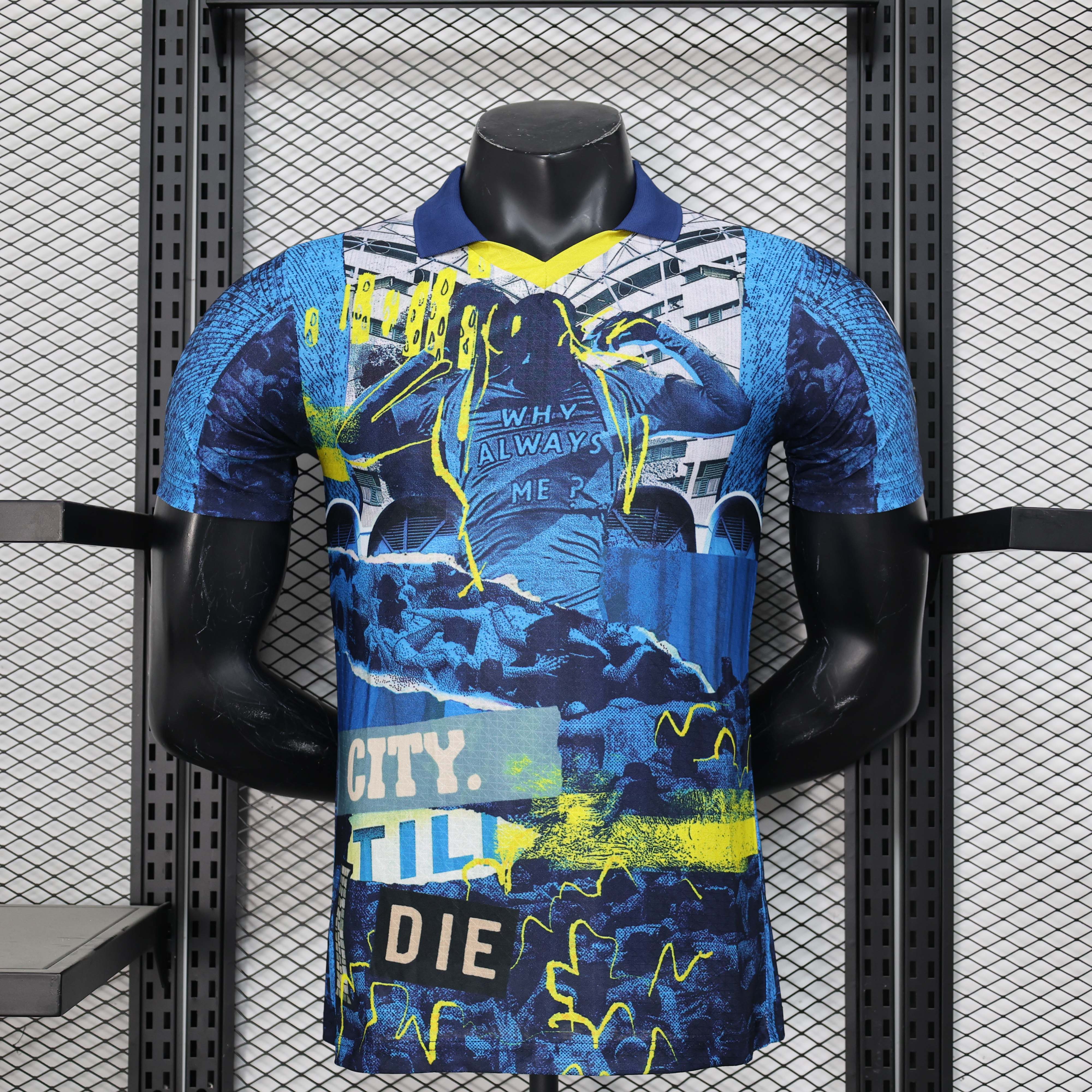 2025/2026 Player Version Manchester City Limited Edition blue Football Shirt 1:1 Thai Quality:football jersey mysite: unitedjerseyfootball 邓江浪:football