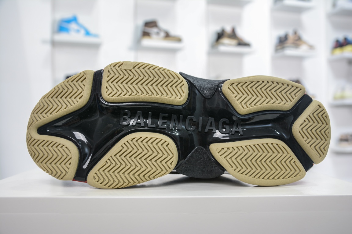 Balenciaga Triple S Sneaker x Gucci in Brown Red、mysite、Cacoeks