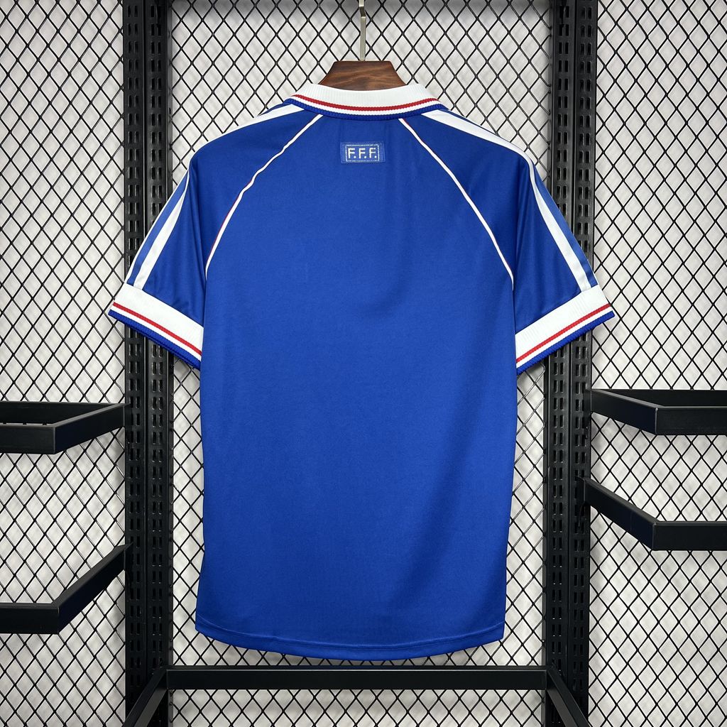 Higojerseys-Retro France 1998 Home Stadium Jersey