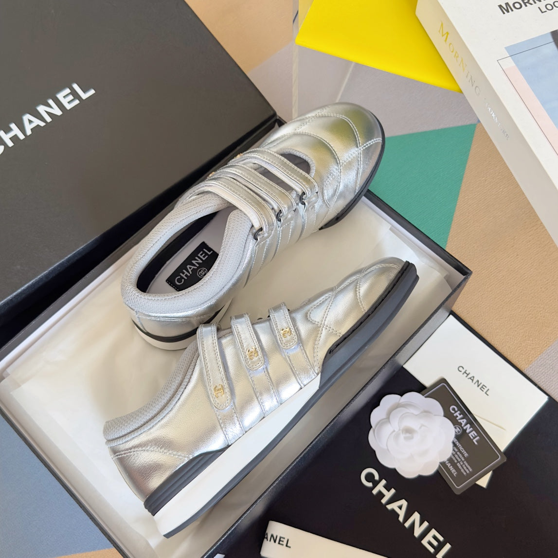 CC MARY JANE SNEAKER IN SILVER LAMBSKIN、mysite、Cacoeks