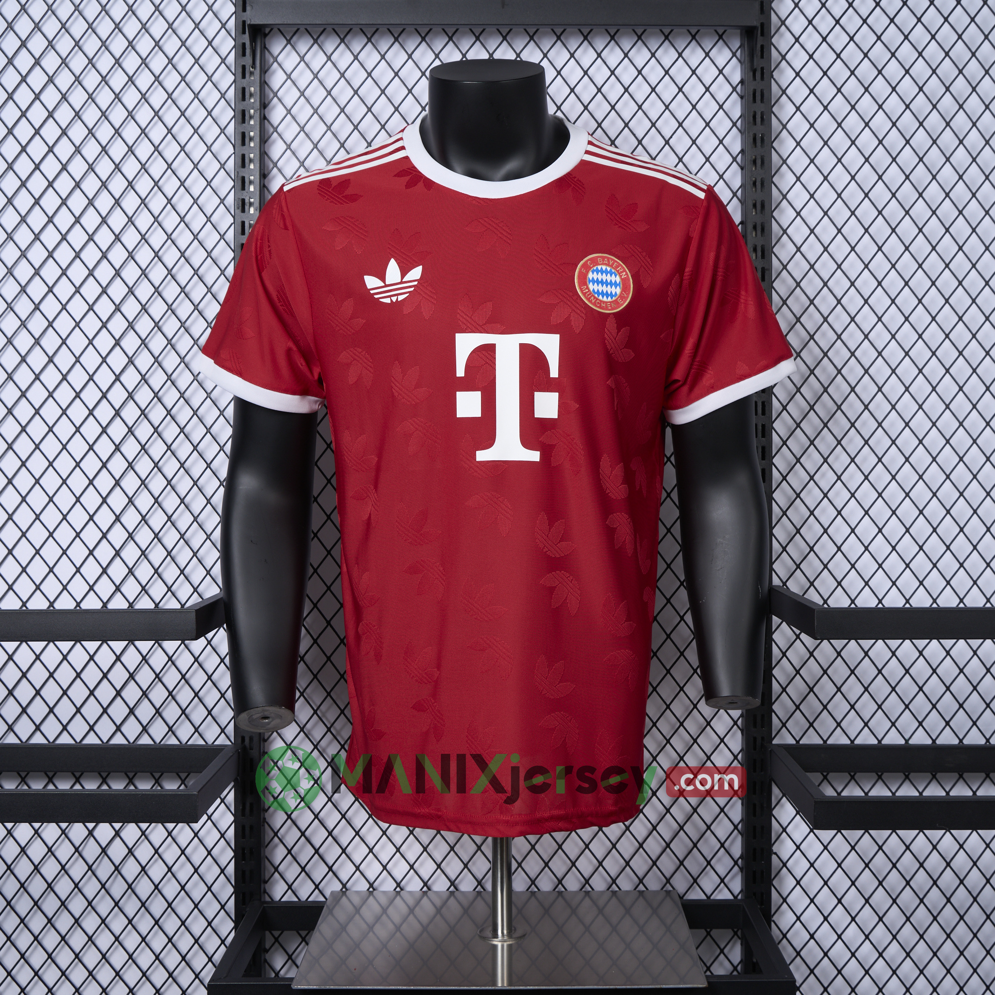 ManixJersey.com | Bayern Munich 24-25 Red Training Jersey - Player Version -Customize Name, Number and Patch | Worldwide Shipping
