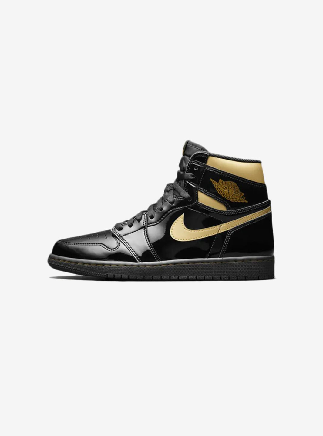 Air Jordan 1 Retro High Black Metallic Gold (2020)、JORDAN、Cacoeks