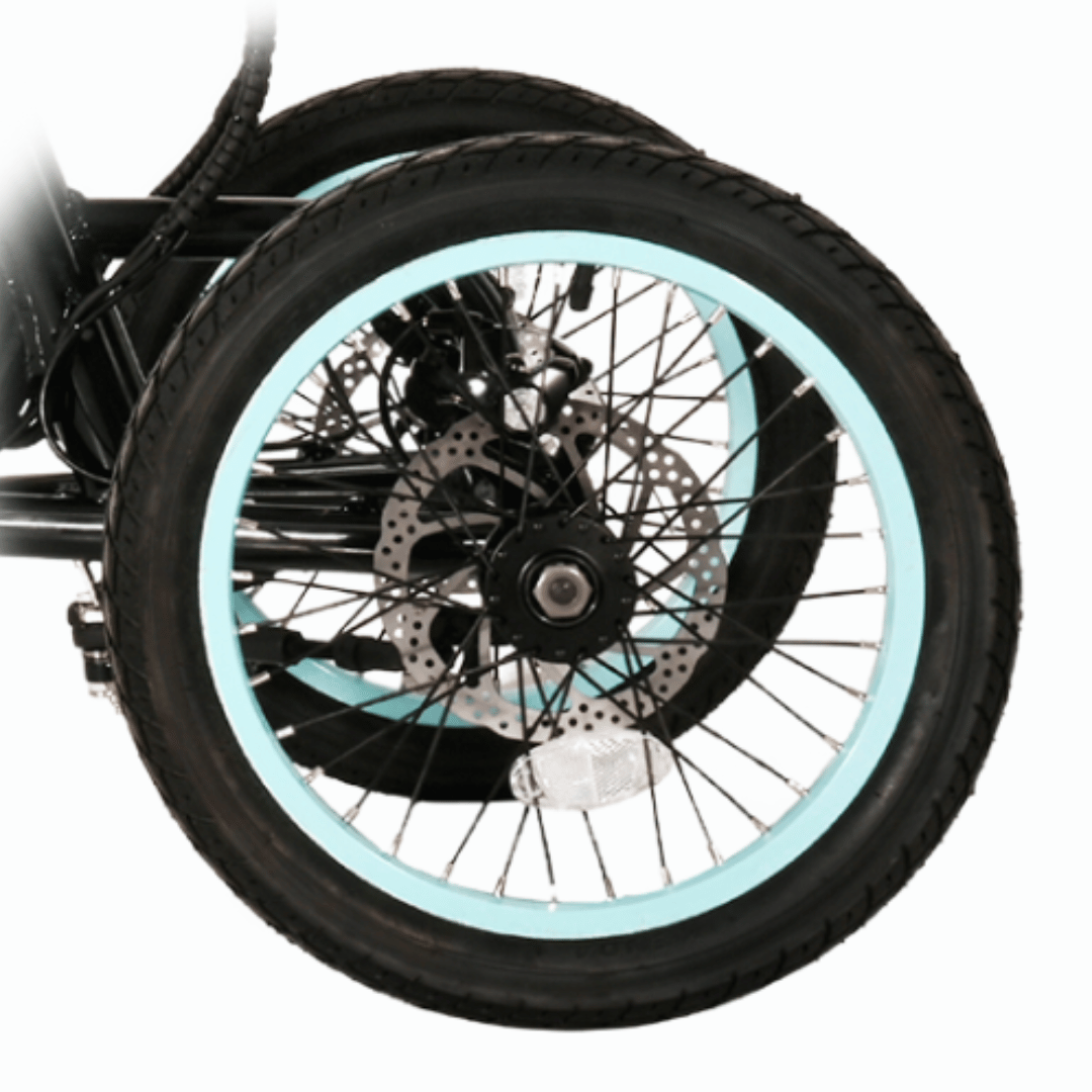 sixthreezero_Two_Front_Wheel_Electric_Bike_front_wheels