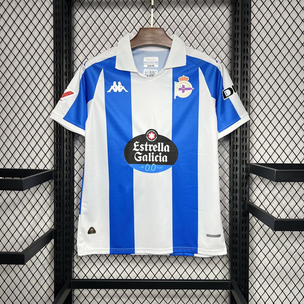 ManixJersey.com | Deportivo de La Coruña 24-25 Home Stadium Jersey - Fans Version -Customize Name, Number and Patch | Worldwide Shipping
