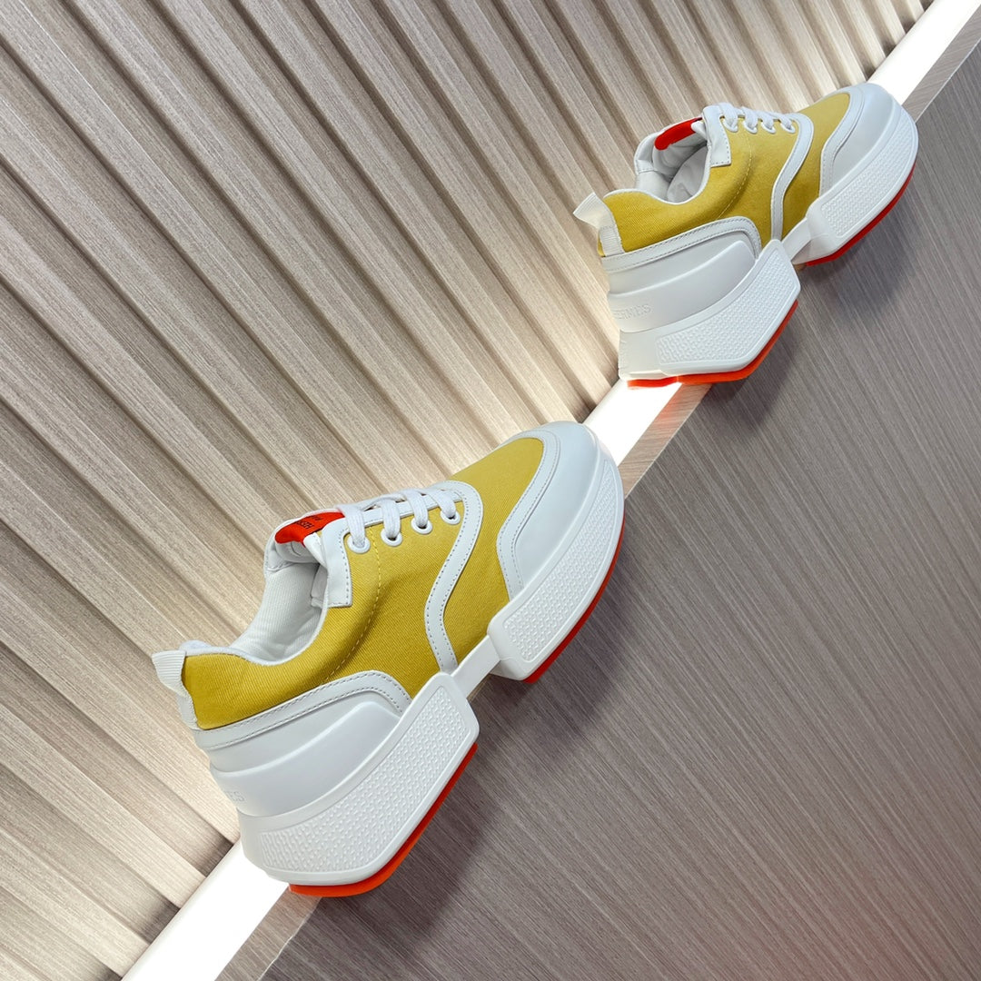 GIGA SNEAKER YELLOW MIX WHITE CALFSKIN、mysite、Cacoeks
