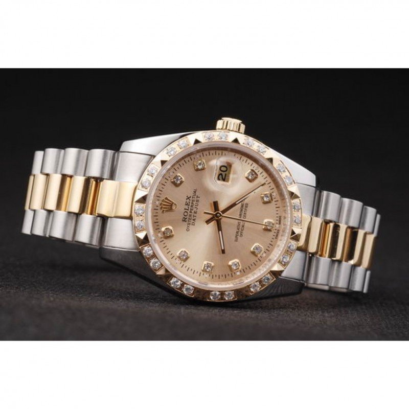 Superclone Rolex Datejust 36mm Gold Dial SRL41-fasswatch