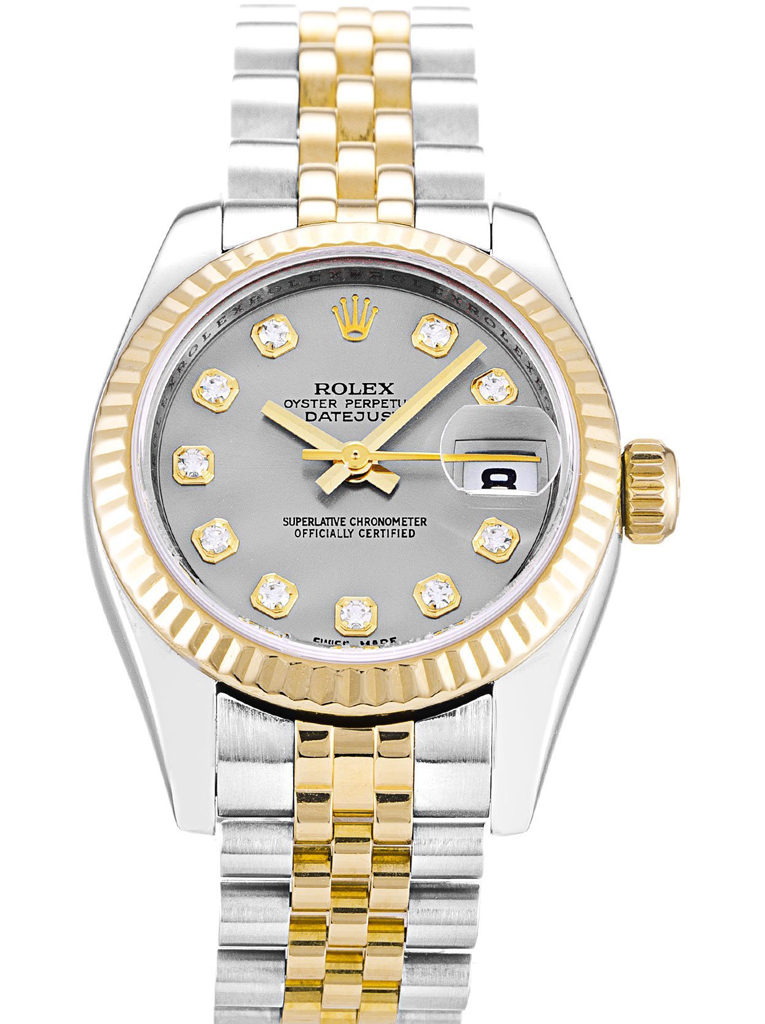Replica Rolex Lady-Datejust 26mm Silver Dial 179173-fasswatch