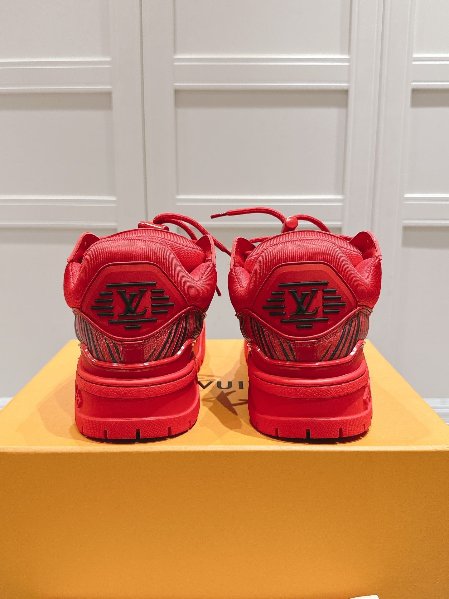 LV TRAINER MAXI LV X PARK SEO-BO IN RUBY RED CALFSKIN、mysite、Cacoeks