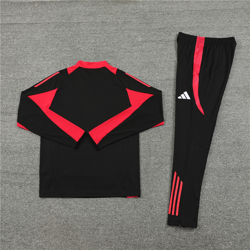 Higojerseys-Bayern Munich 24-25 Long Sleeve Training Set - Black