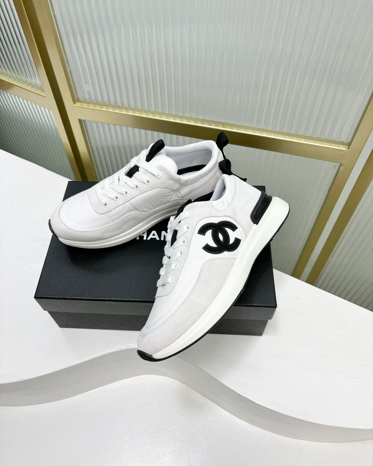 SNEAKER IN WHITE MIX GREY SUEDE、mysite、Cacoeks