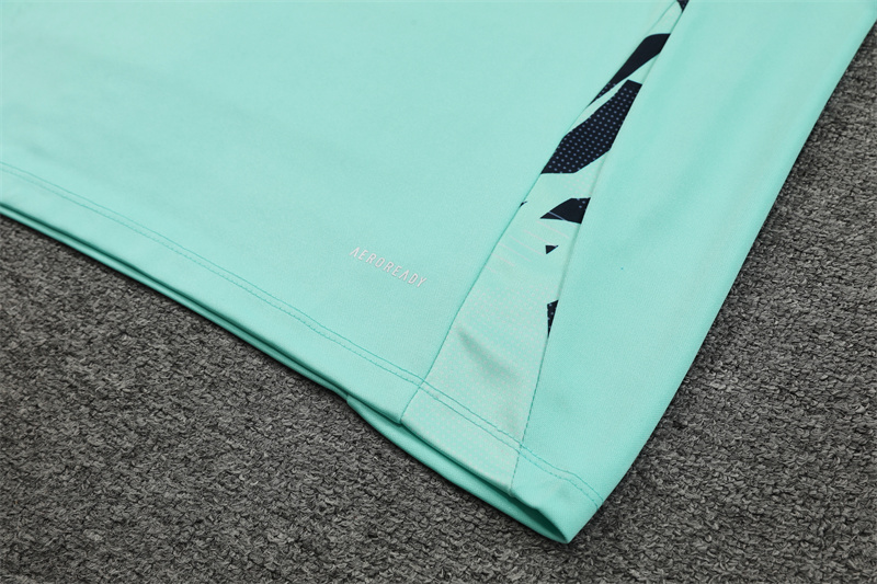 ManixJersey.com | Real Madrid 24-25 Long Sleeve Training Set - Light Green -Customize Name, Number and Patch | Worldwide Shipping