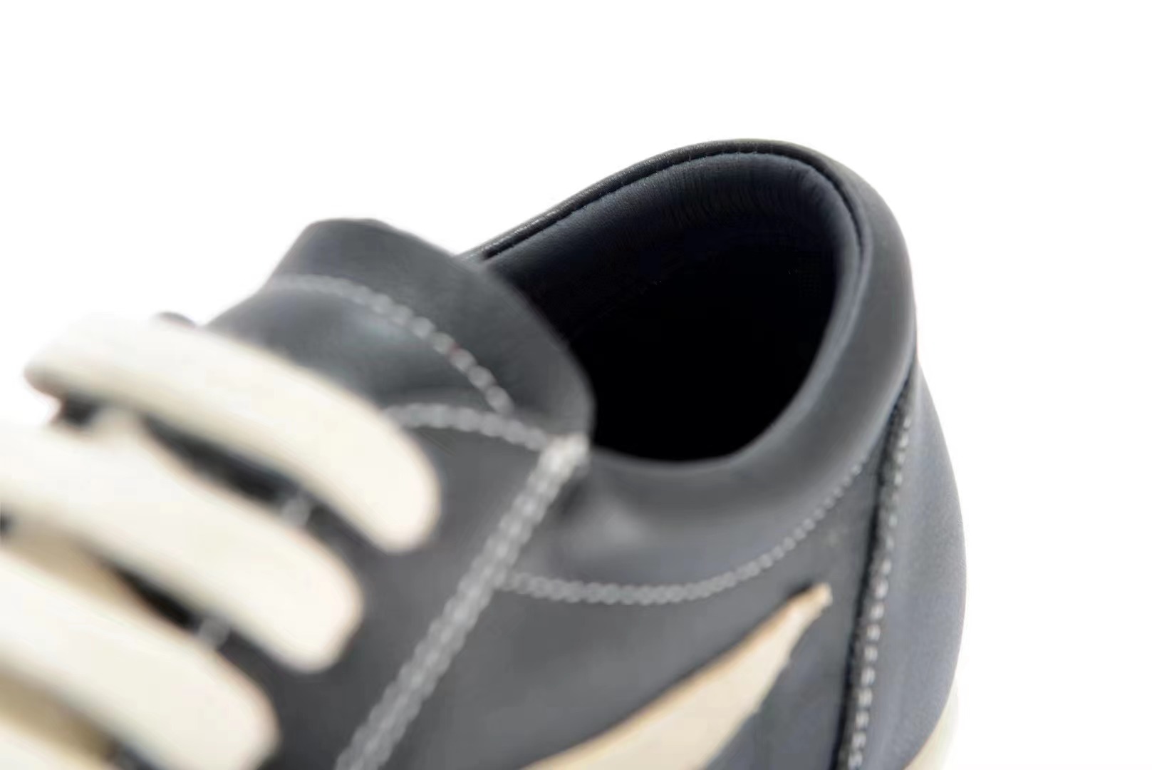 Rick Owens Vintage Sneaks in Black Leather、mysite、Cacoeks