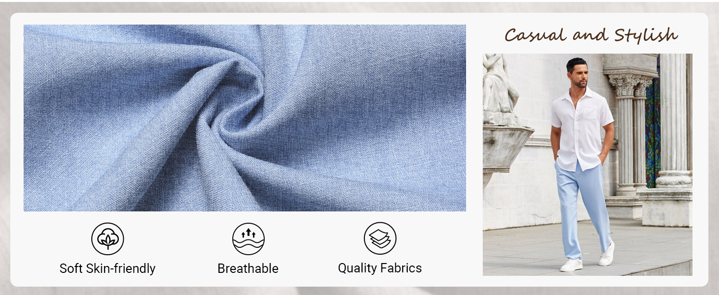 Men's lightweight summer beach pants