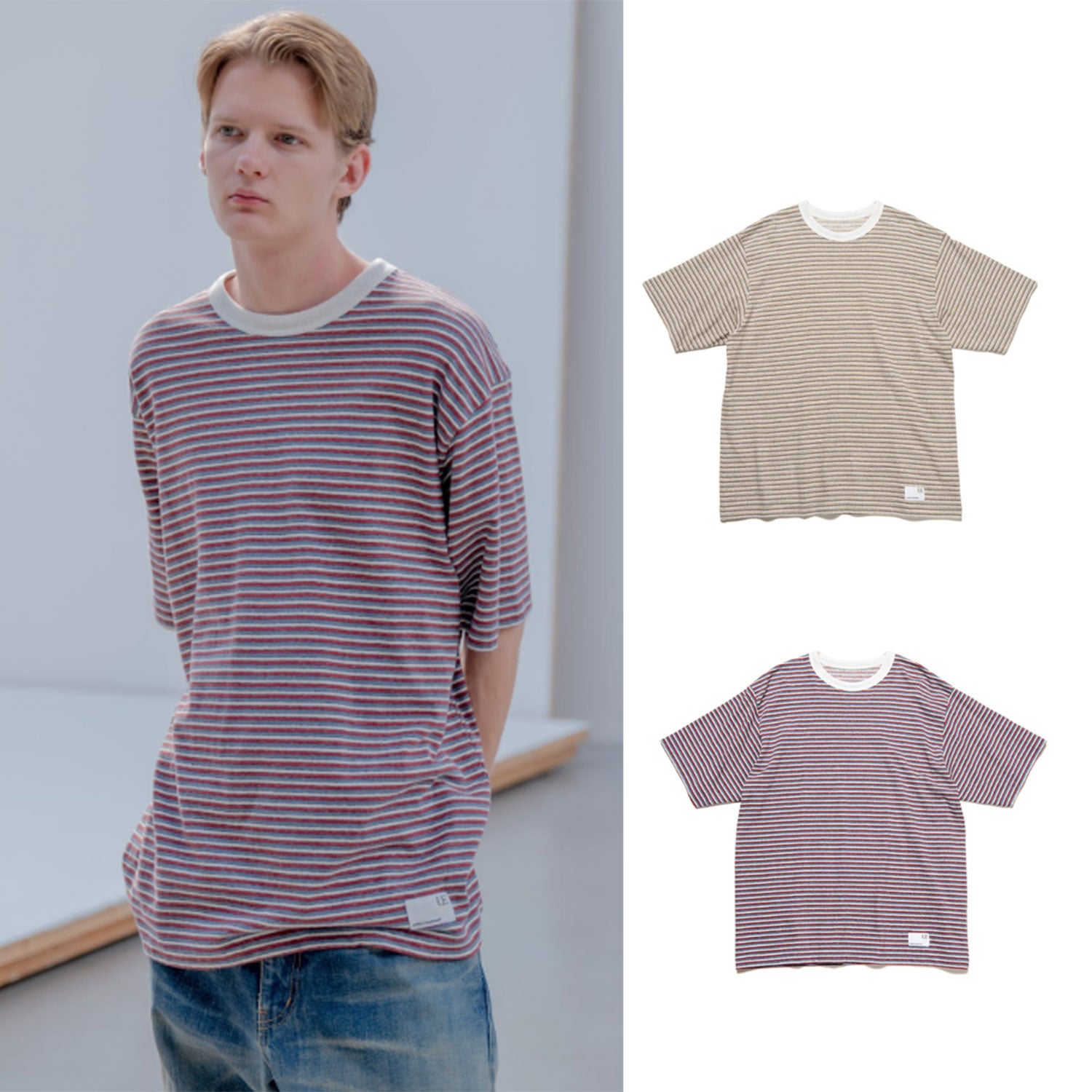 uniform experiment 25S/S MULTI BORDER TEE  UE-250017 