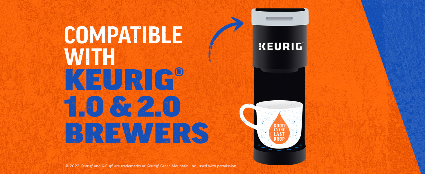 Compatible with Keurig 1.0 and 2.0 Brewers
