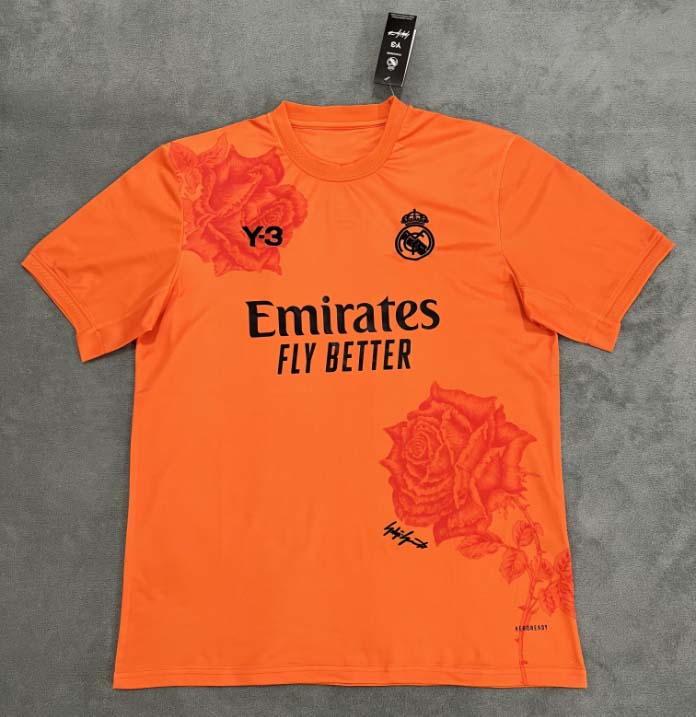 2024/2025 Real Madrid Y-3 Special Edition Orange Football Shirt 1:1 Thai Quality:football jersey mysite: unitedjerseyfootball 邓江浪:football