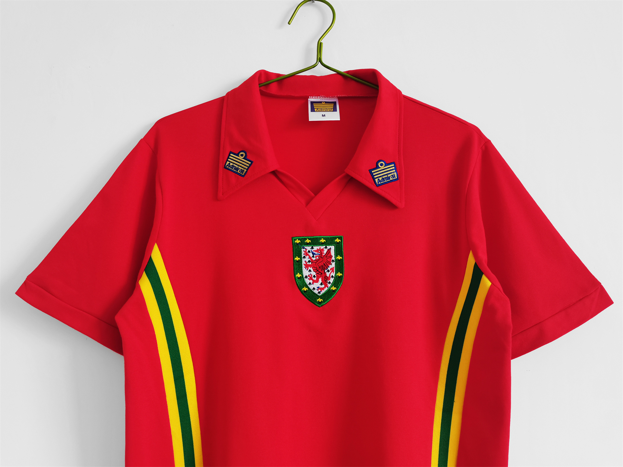 ManixJersey.com | Retro Wales 1976 Home Stadium Jersey -Customize Name, Number and Patch | Worldwide Shipping