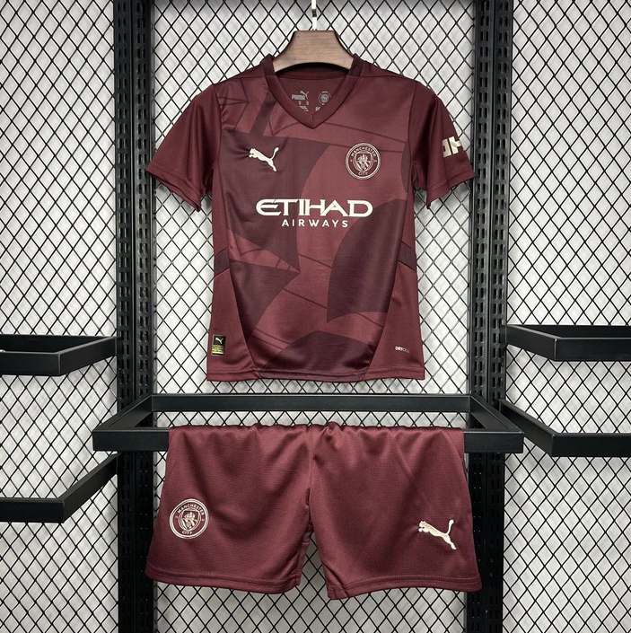2024/2025 Manchester City Third Football Shirt Kids Size Suit-mysite Custom Football Kit- Nextkits