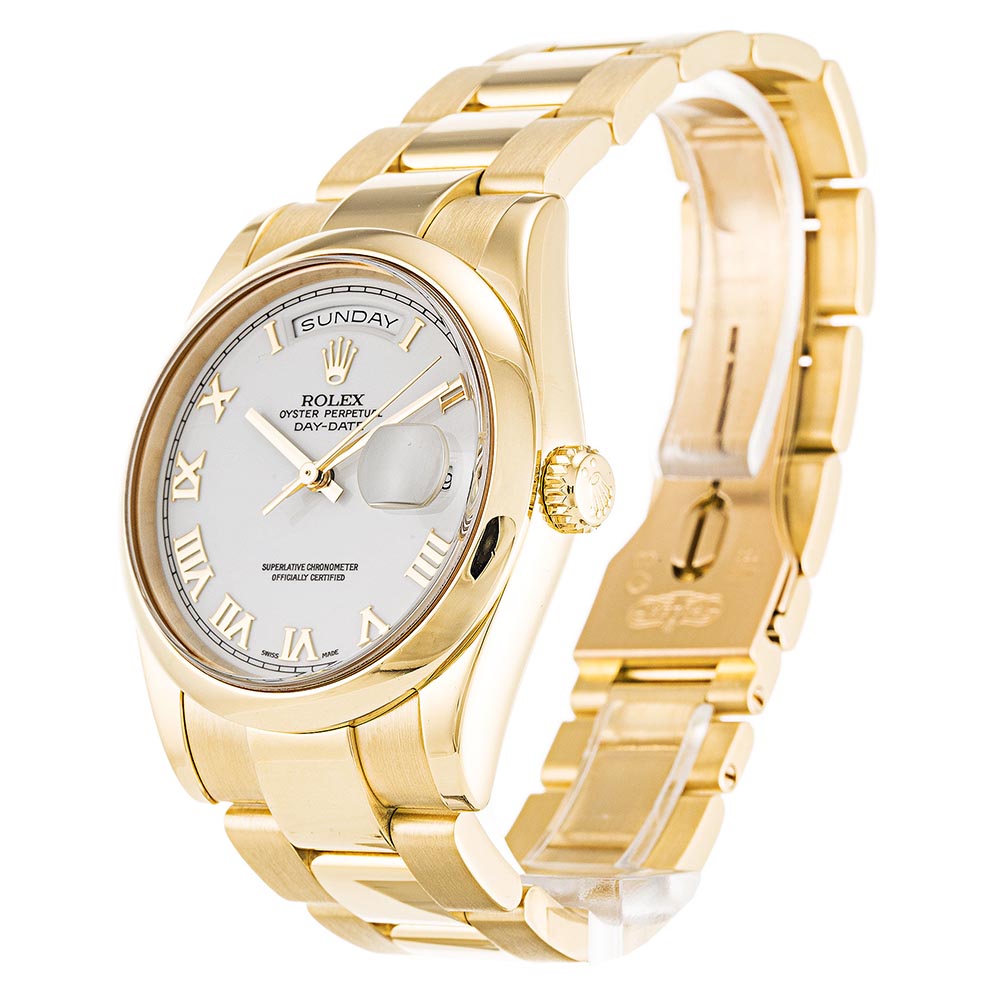 Replica Rolex Day-Date 36mm White Dial 118208-fasswatch