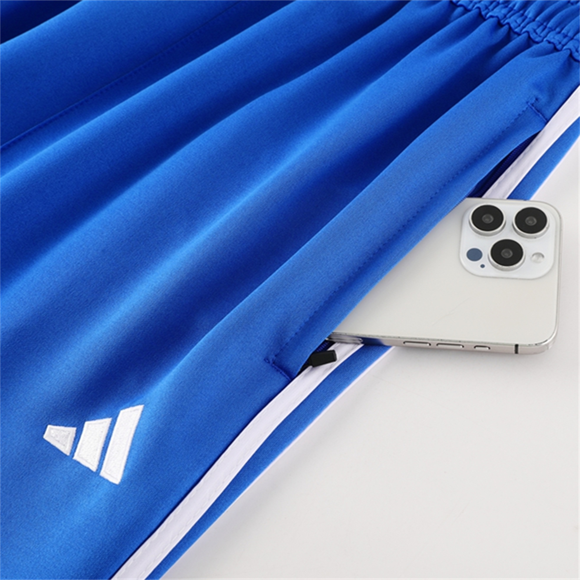 JerseysGala.com | Real Madrid 24-25 Jacket Training Tracksuit - Blue & White -Customize Name, Number and Patch | Worldwide Shipping