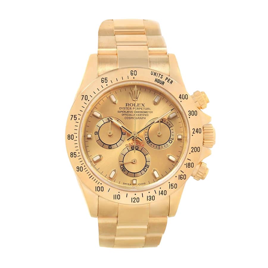 Rolex Daytona Cosmograph Yellow Gold Dial 116528 Oyster Replica-fasswatch