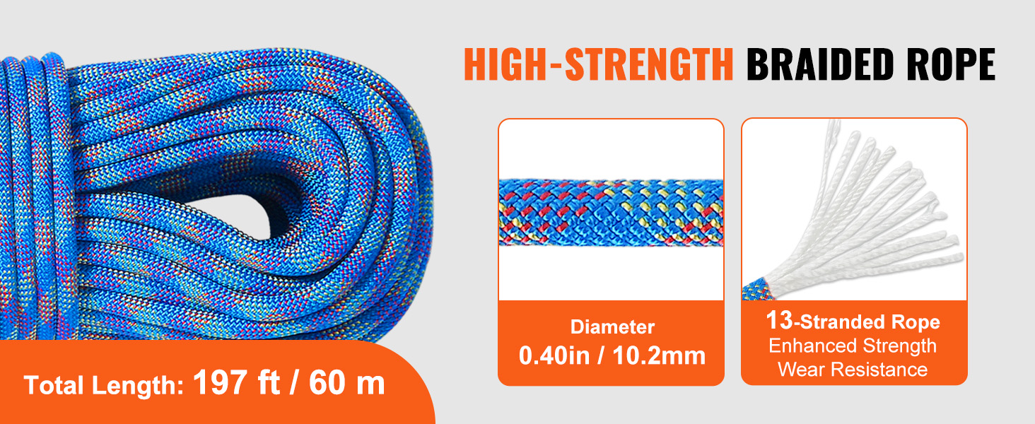 rock climbing rope