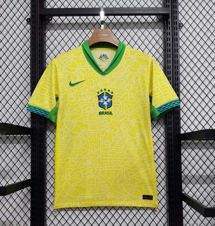 2024 Brazil Home Football Shirt-mysite Custom Football Kit- Nextkits