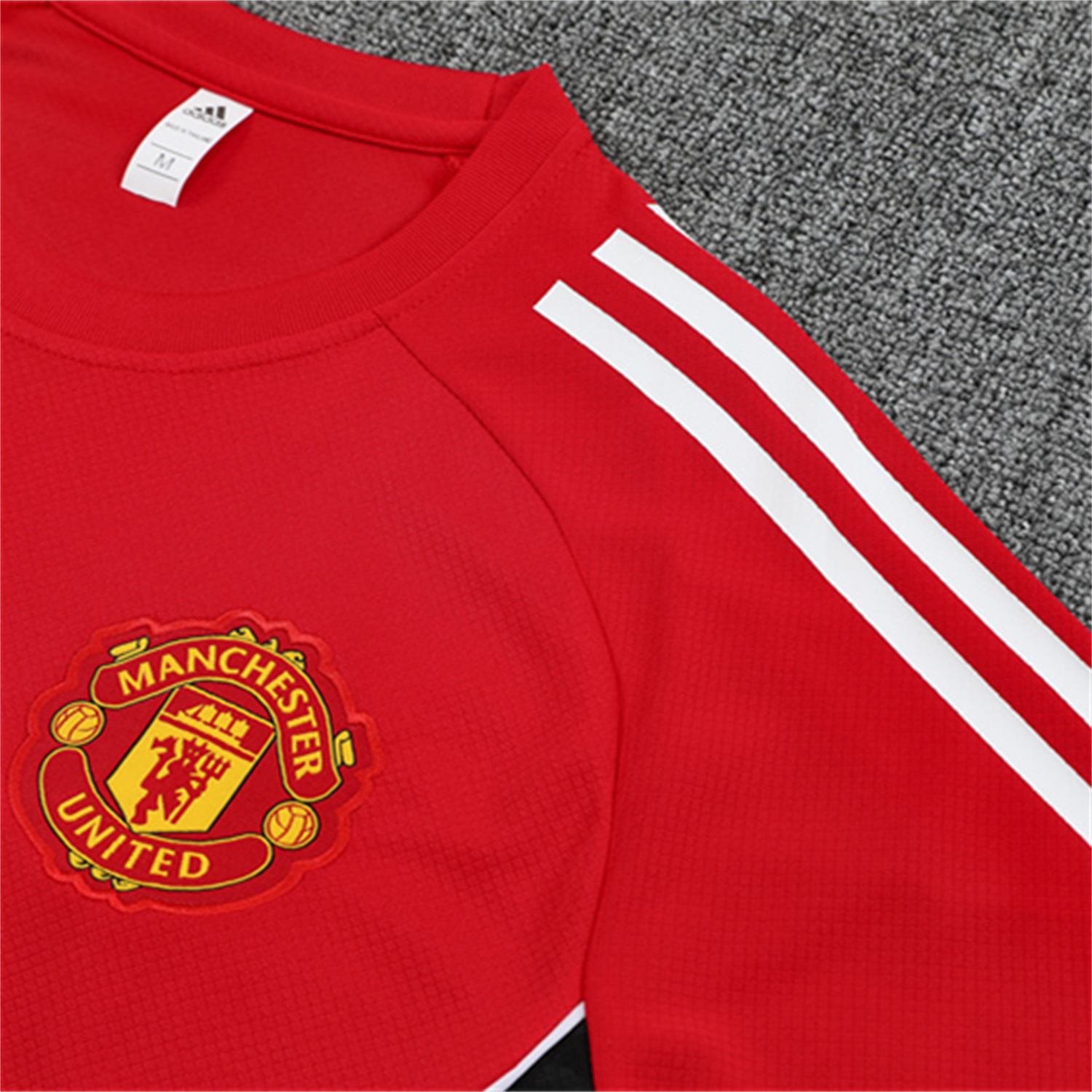 UltraTrikot-Manchester United 25-26 Short-Sleeve Training Set - Red Top & Black Shorts
