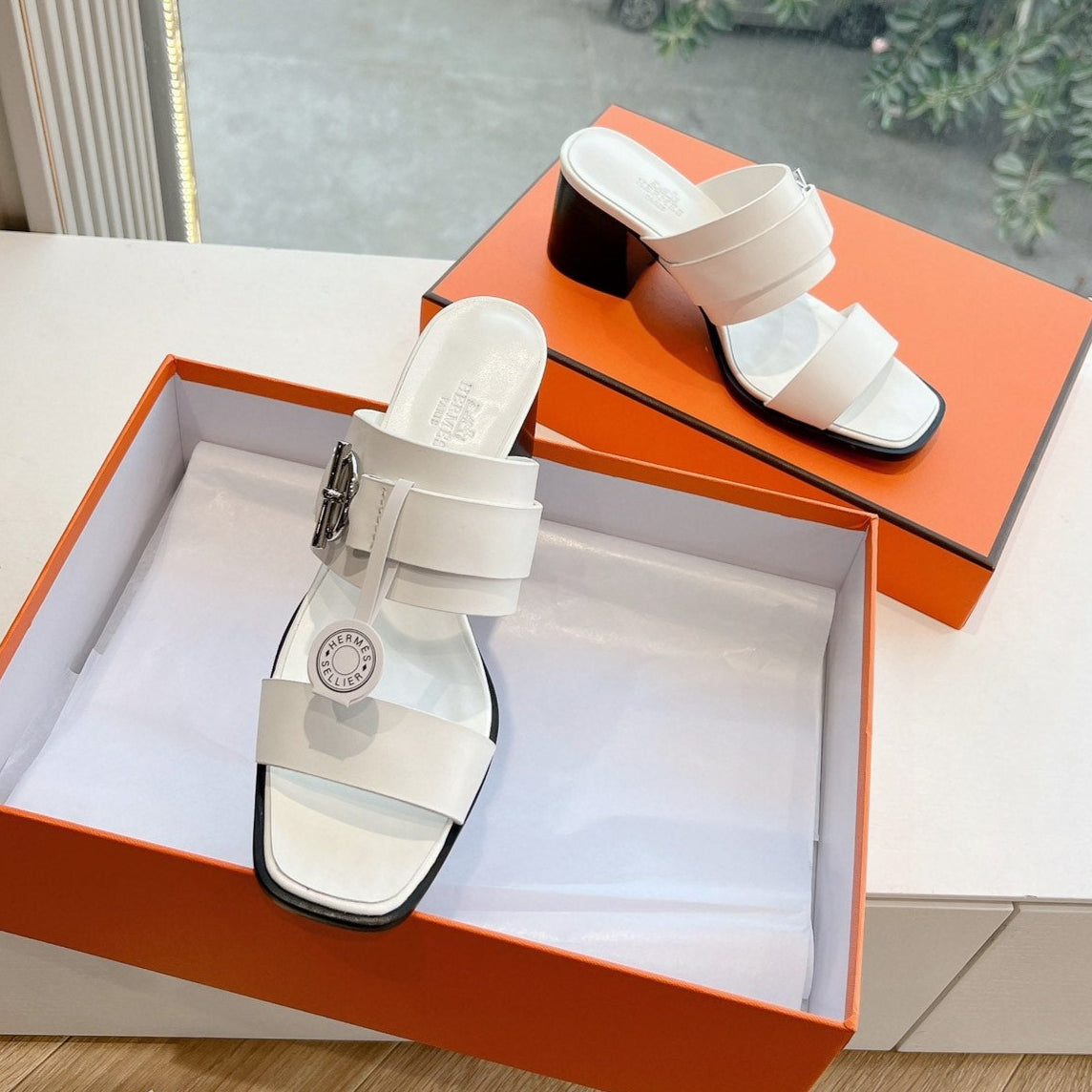 KUTE 60 SANDAL IN WHITE CALFSKIN、mysite、Cacoeks