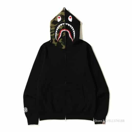 BAPE Color Camo Tiger Shark Hoodie、mysite、Cacoeks