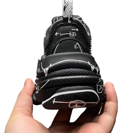 Balenciaga Triple S Sketch Sneaker in Black、mysite、Cacoeks