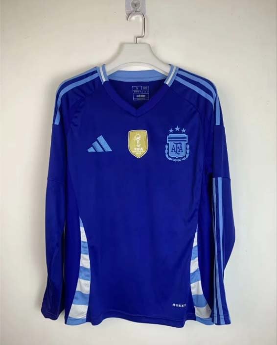 2024 Long Sleeve Argentina Away Football Shirt-mysite Custom Football Kit- Nextkits