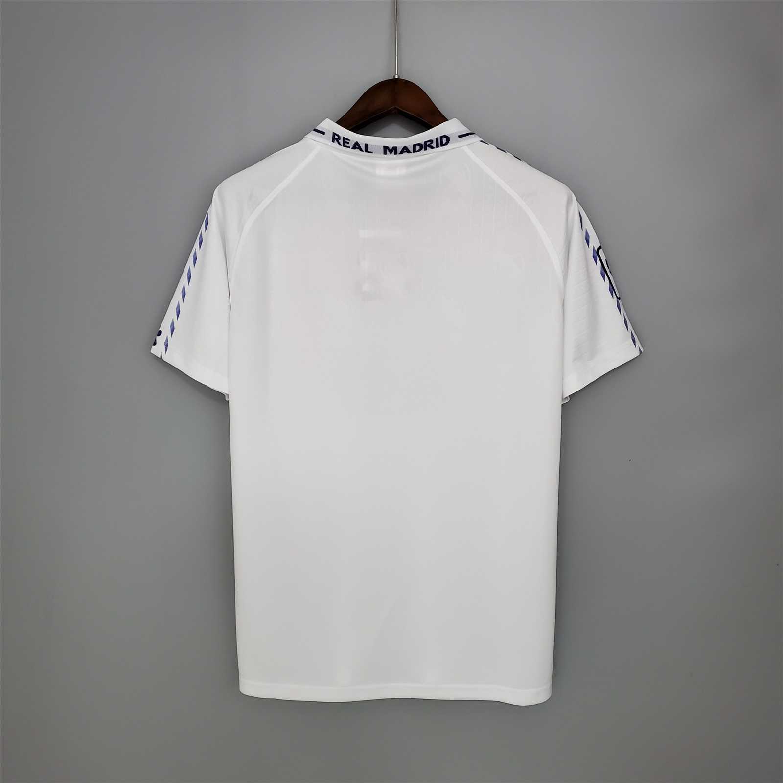 JerseysGala.com | Real Madrid Retro 96-97 Home Stadium Jersey -Customize Name, Number and Patch | Worldwide Shipping