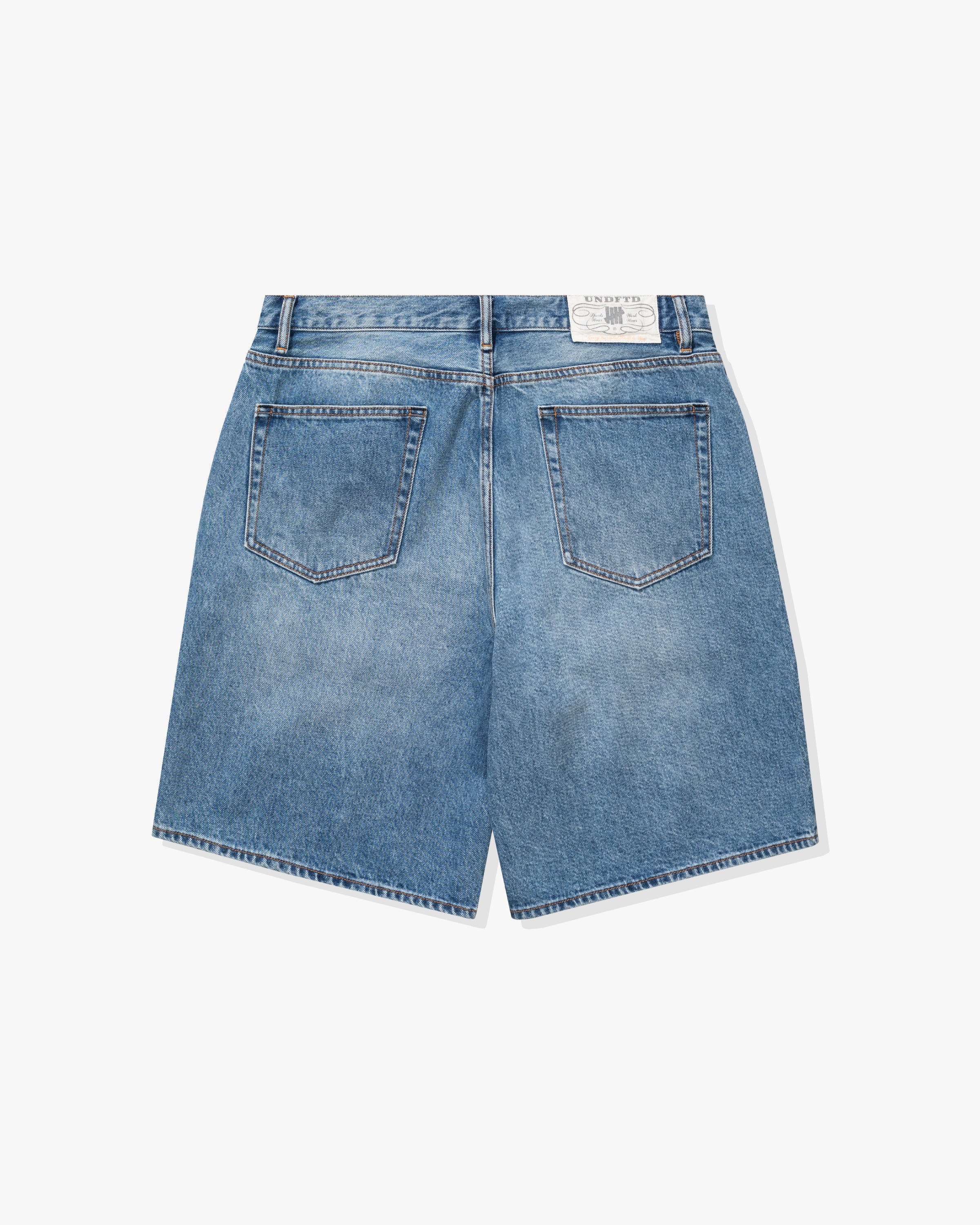 UNDEFEATED 5-POCKET DENIM SHORT - MEDIUM BLUE